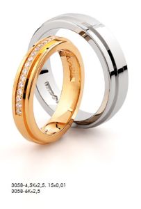 Vigselring Guldbolaget Choice Design 3058-4,5K i 18 k guld.