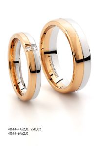 Vigselring Guldbolaget Choice Design 4044-6K med diamant i 18 k guld.