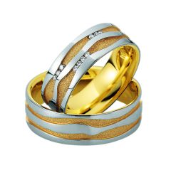 Vigselring Saint Maurice Preciousline 81600/01 med diamanter i 18 k guld.