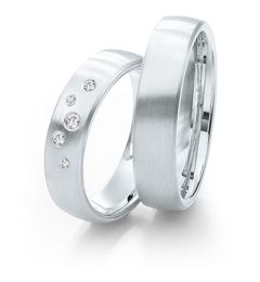 Vigselring Saint Maurice Twin-Set, 81163wg med diamant i 18 k guld.