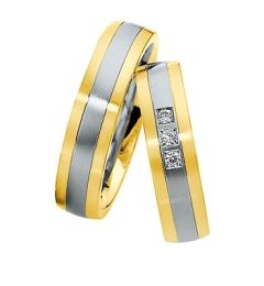 Vigselring Saint Maurice Eternity, 82040/41 med diamant i 18 k guld.