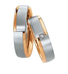 Vigselring Saint Maurice Eternity, 82050/51 med diamant i 18 k guld.