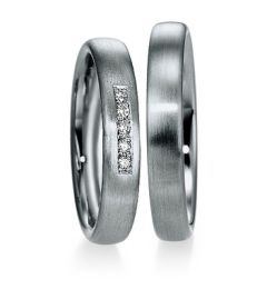 Vigselring Saint Maurice Platin, 85203 med diamant i platina 950.