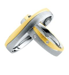 Vigselring Saint Maurice Light 87008/09 med diamant i 18 k guld.