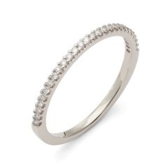 Vigselring Flemming Uziel Stella Silver B083 med cubic zirconia.