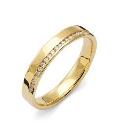 Vigselring Flemming Uziel Stella, B084 i 18 k guld.