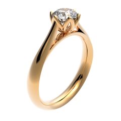 Vigselring Flemming Uziel Divine Cypria B205-50 med diamant i 18 k guld.