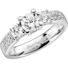 Vigselring Schalins My Design Carmen med 1,41 ct. diamant i 18 k vitguld.