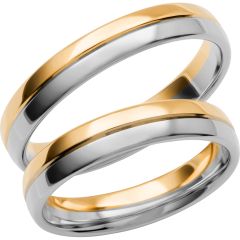 Vigselring Schalins Colour of Love  SR3010 i 18 k guld.