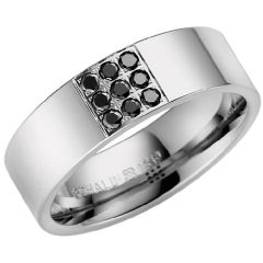 Vigselring Olympen Attract No:2 med 0,27 ct. diamant i 18 k vitguld.