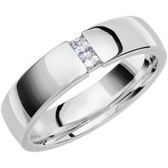 Vigselring Store Collection by Schalins PK26 med diamant i 18 k guld.