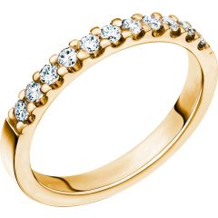Vigselring Schalins New Collection Lycka i 18 k guld med  0,33 ct. diamanter.