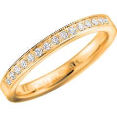 Vigselring Schalins Passion, 237-2,5 1.15 med diamant i 18 k guld.