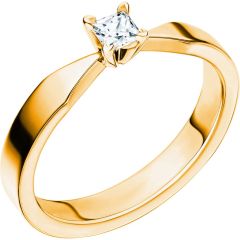 Vigselring Schalins New Collection Maui i rött guld med 0.20 ct. diamant.